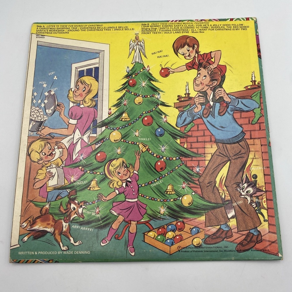 Vintage 1974 Fun Sounds Of Christmas LP 33 Vinyl Record Pickwick SPC-1507 - Picture 3 of 4